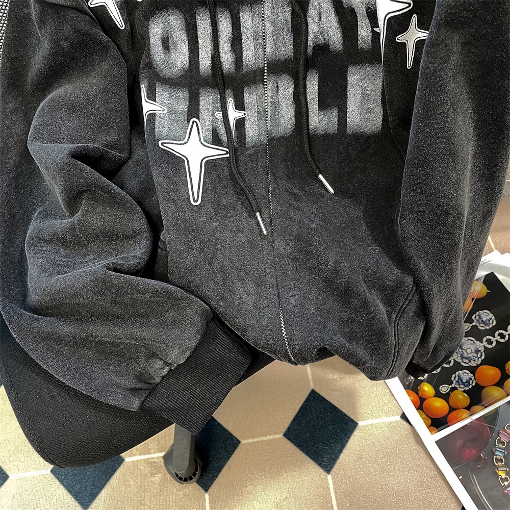 Áo hoodie zip nữ, áo khoác hoodize zip nữ màu đen