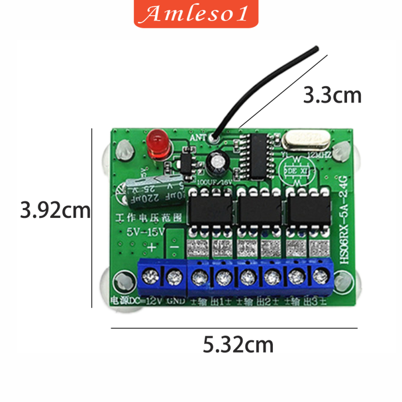 CHANNEL Bộ Điều Khiển Từ Xa Không Dây 6 Kênh