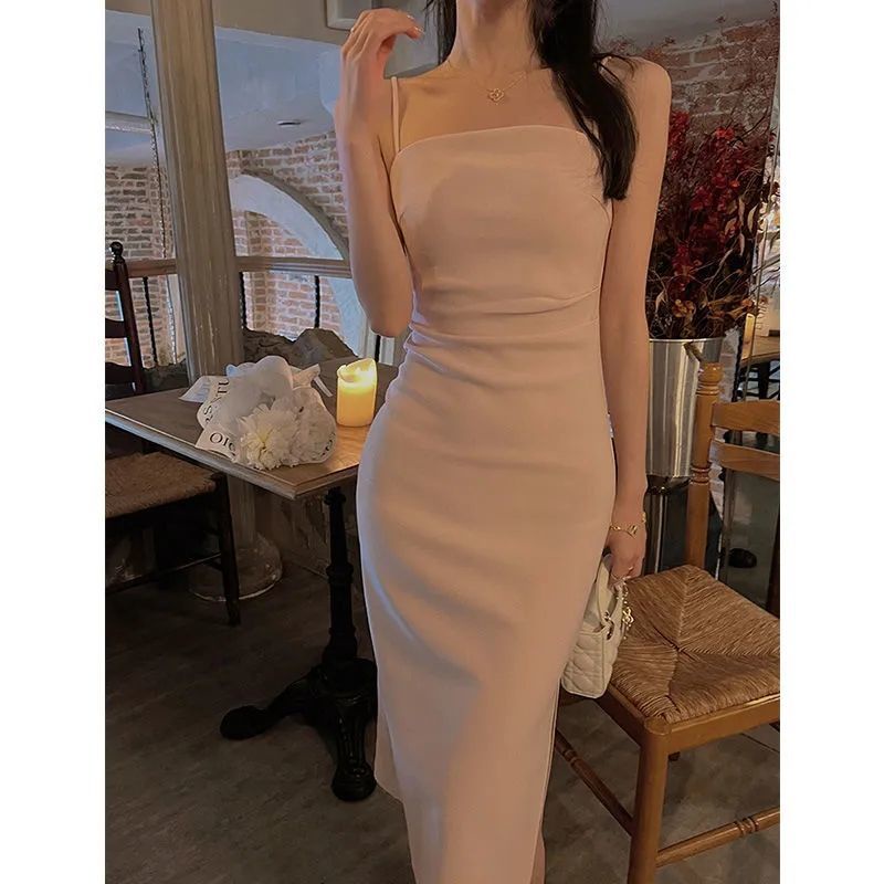 Set Đầm Hai Dây Và Áo Khoác Cardigan Mỏng Phong Cách Pháp Thời Trang Mùa Hè Hàng Mới Dành Cho Bạn Nữ