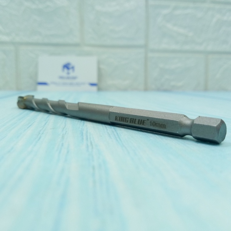 Mũi khoan đa năng 4 cạnh đuôi lục giác KingBlue kích thước 6mm, 8mm, 10mm 12mm