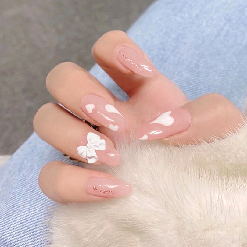 Bộ 24 móng tay giả phong cách thời trang xinh xắn cho nữ