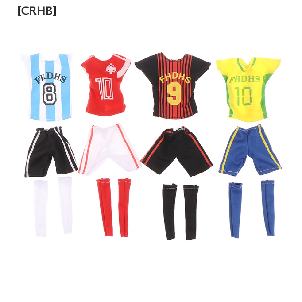 [CRHB] 1/6 Sportswear Suit Boyfriend Doll Set Soccer Jersey sportswear Dress Up Toys Hot Sell
