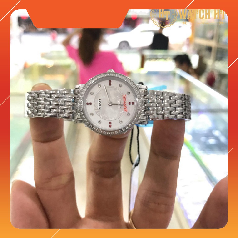 Đồng hồ nữ Neos 40577T full hộp thẻ chính hãng, kính sapphire chống xước chống nước tốt