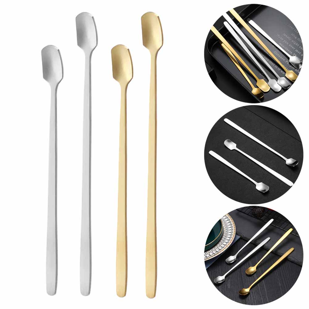 Muỗng Cà Phê Cán Dài Bằng Thép Không Gỉ