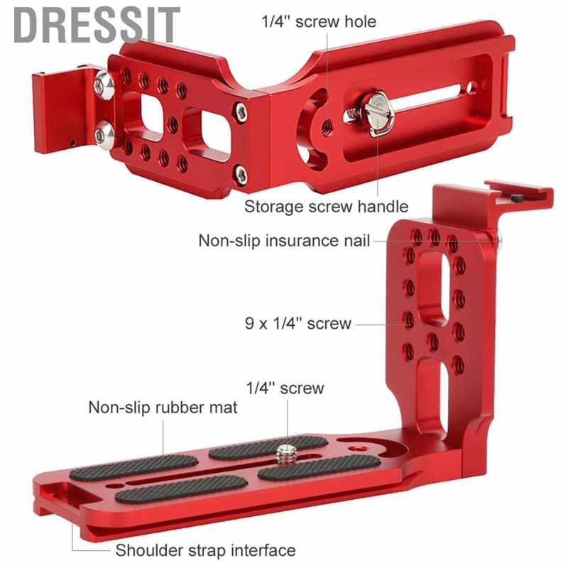 [Ready now] Universal L-shape Quick Release Plate w/Hot Shoe Mount for Hydraulic Ballhead WN