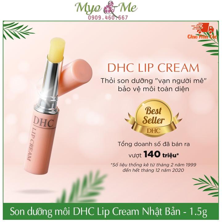 Son dưỡng DHC không màu Nhật Bản chiết xuất dầu olive giúp giảm thâm môi - DHC Lip Cream 1.5g