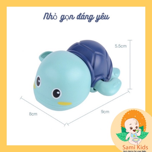 Đồ chơi nhà tắm rùa vịt cá bơi trong nước, heo chút chít cho trẻ em, đồ chơi vặn cót thả bồn tắm bé trai gái  SAMI KIDS