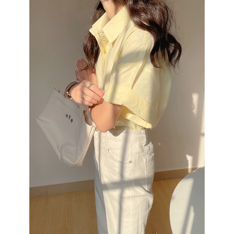 Áo Sơ Mi Ngắn Tay Phong Cách Pháp Mẫu Mới 2022 Thời Trang Mùa Hè Cho Nữ