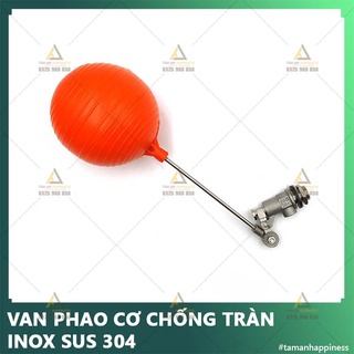 Van phao cơ Inox  Sus304 sử dụng cho bồn nước, phao tự động ngắt nước ren ngoài phi 21,27mm