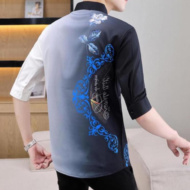 Áo Sơ Mi, Áo Sơ Mi nam thêu hoa văn trẻ trung, và phối màu đặc săc độc, lạ kích thích cái nhìn từ đối phương H47 | BigBuy360 - bigbuy360.vn