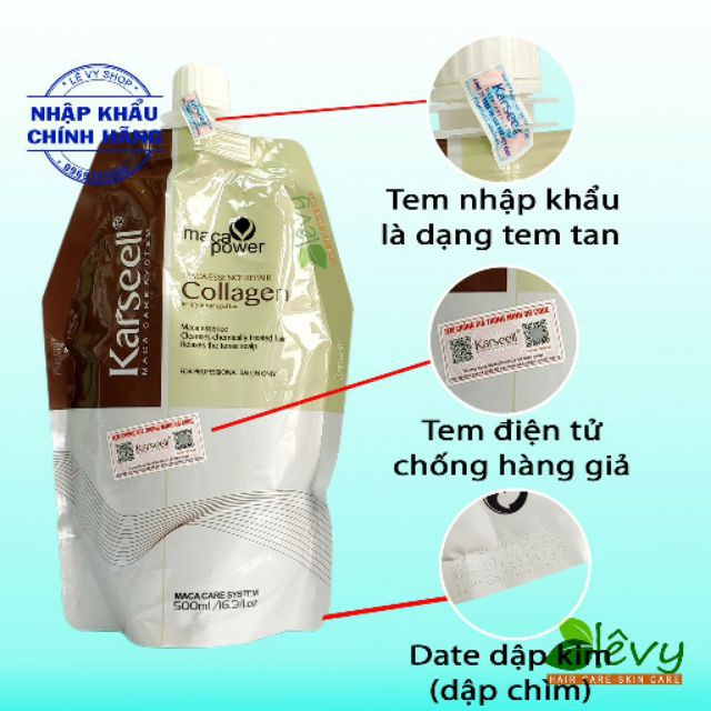 Hấp Ủ Tóc Collagen Karsell_ Hấp Tóc Karsell  Đậm Đặc Thơm Phục Hồi Dưỡng Tóc Collagen ( Túi 500gr)