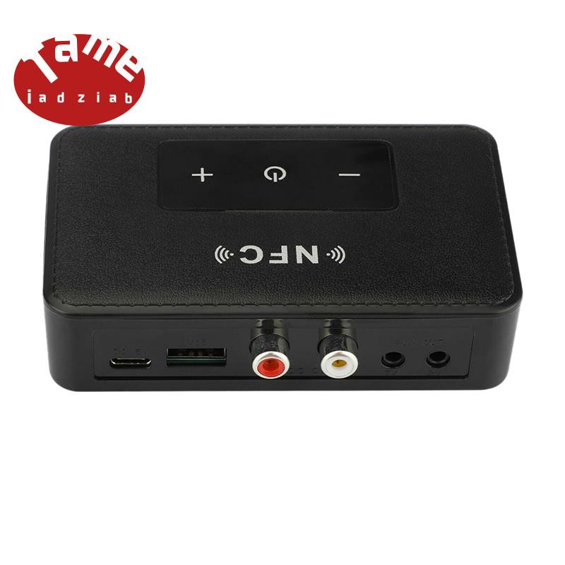 Bluetooth 5.0 Transmitter Receiver Wireless 3.5mm AUX NFC to 2 RCA Audio Adapter for Car TV Tereo System