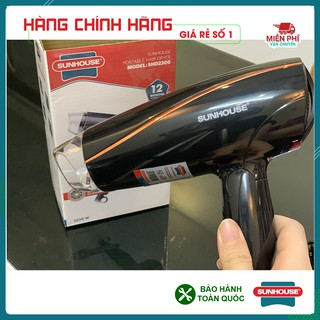 Máy sấy tóc Sunhouse SHD2306, máy sấy công suất 1200w, sấy khô nhanh, chế độ gió linh hoạt, tự động ngắt khi quá tải.
