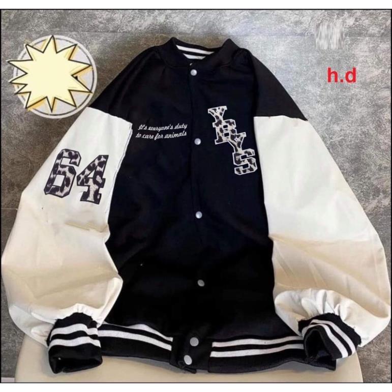Áo bomber tay 64 YBY  phối tay trắng HD