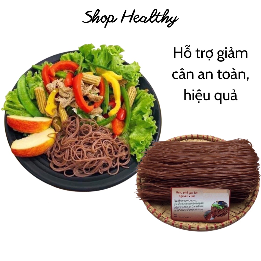 Bún khô gạo lứt, bún gạo lứt giảm cân loại đặc biệt siêu ngon giành cho người ăn eatclean túi 500g