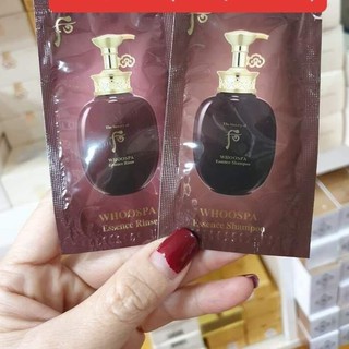 Combo 20 Gói Dầu Gội + 20 Gói Dầu Xả Chống Rụng Tóc Whoo Spa 5ml/gói
