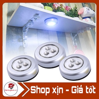 Đèn led 3 bóng chạm sáng dán tường - đèn led 3 bóng dán trần đa năng