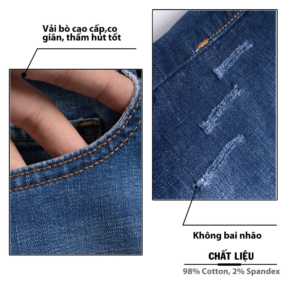 Quần Short Jean Nam 5S (2 mẫu) Chất Cotton Cao Cấp Mềm Nhẹ, Co Giãn Tốt, Thiết Kế Trẻ Trung, Năng Động | BigBuy360 - bigbuy360.vn