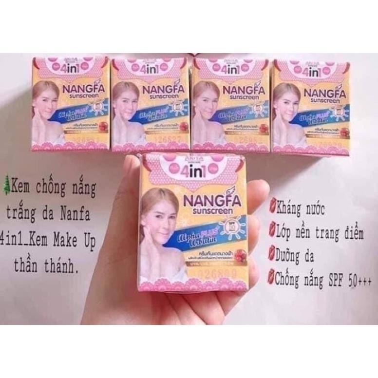 Siêu rẻ  Kem Chống Nắng Nangfa PLUS+ SPF50 PA++ 5gram Thái Lan