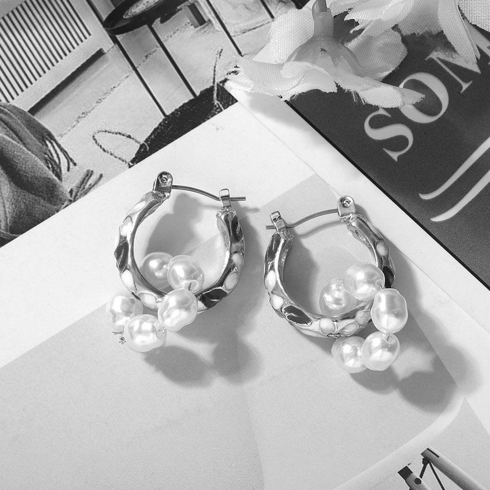 Bông Tai Tròn Đính Hoa Thanh Lịch Cho Nữ