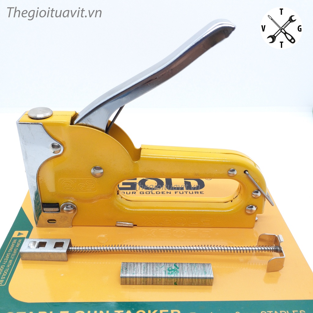 Súng bắn ghim gỗ XGOLD chính hãng 4mm-8mm