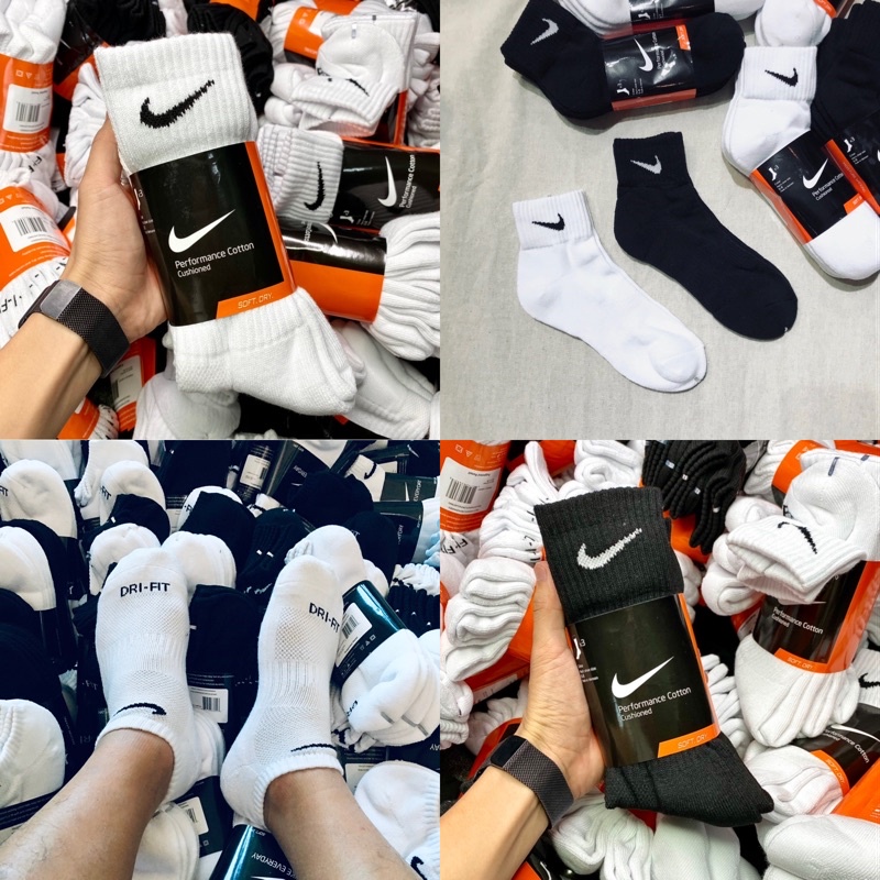 Vớ NlKE Chính hãng Cổ Cao, Cổ Thấp, Cổ Lửng, Cam kết chính hãng