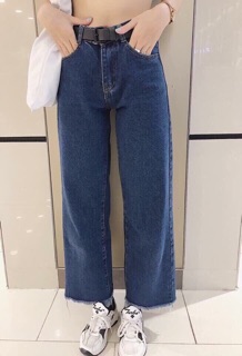 Quần cullotes jeans dài