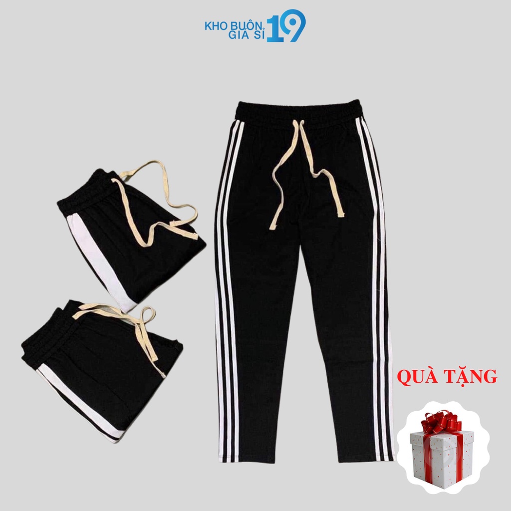 quần thể thao nam ống xuông 3 sọc  1 sọc