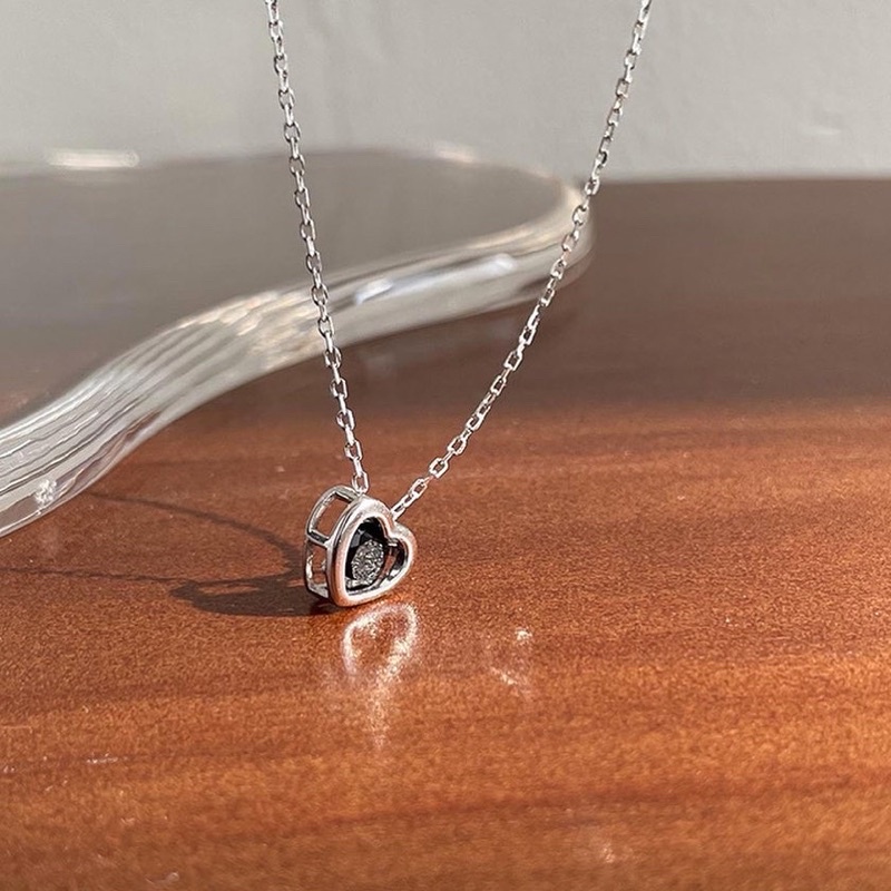 🇰🇷𝐯𝐞𝐥𝐯𝐞𝐭𝐩𝐢𝐧𝐤.𝐚𝐜𝐜 | Dây chuyền trái tim đá phong cách Hàn Quốc