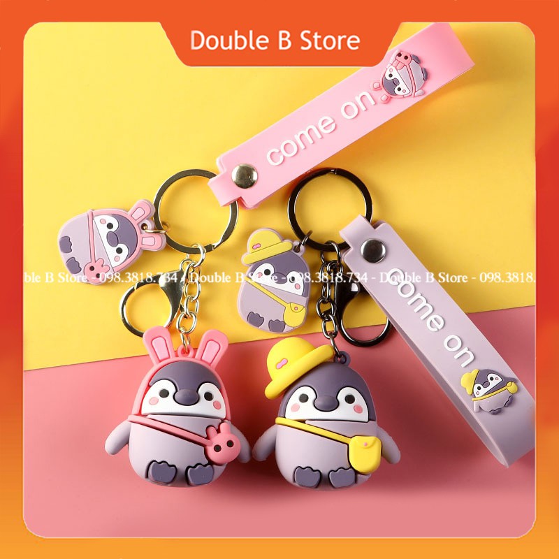 [Quà tặng ý nghĩa] Móc Chìa Khoá Móc Khóa Tạo Hình Chim Cánh Cụt Dễ Thương Cho Cặp Đôi KH30