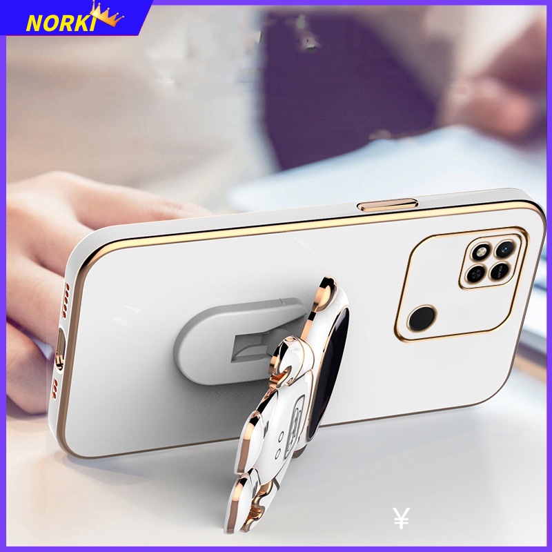 Ốp Điện Thoại Silicon Mềm Có Giá Đỡ Hình Phi Hành Gia Dành Cho Xiaomi Redmi 12C A1 10 10C 10A 9 9T 9A 9C