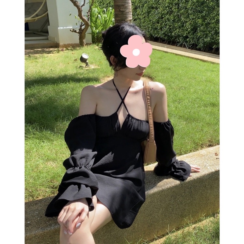 ĐẦM TRỄ VAI XÒE THẮT NƠ NGỰC NHIỀU KIỂU - OLIVIA DRESS