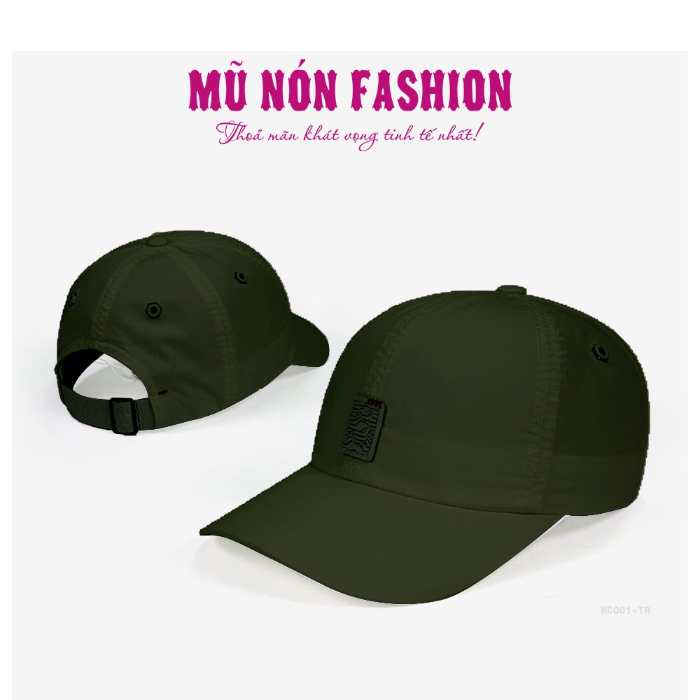 Mũ lưỡi trai - nón kết sơn vải gió cao cấp phom unisex thời trang ullzang cá tính dành cho nam và nữ MHC002 FULL BOX