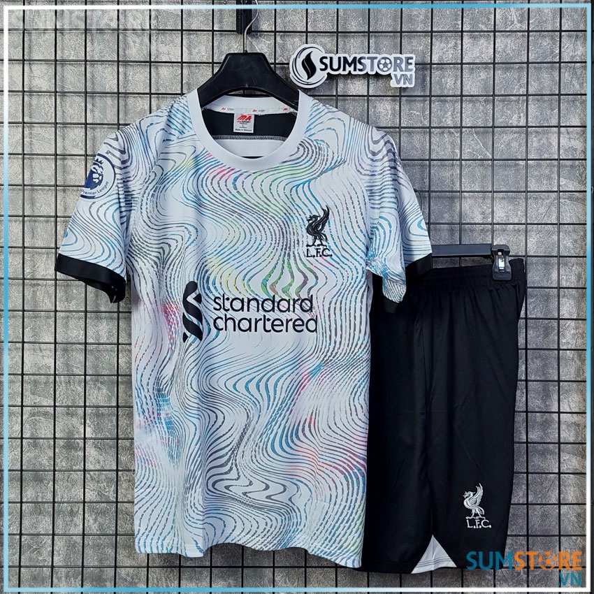 Áo CLB Liverpool Trắng MK - Đồ đá banh mới 2022