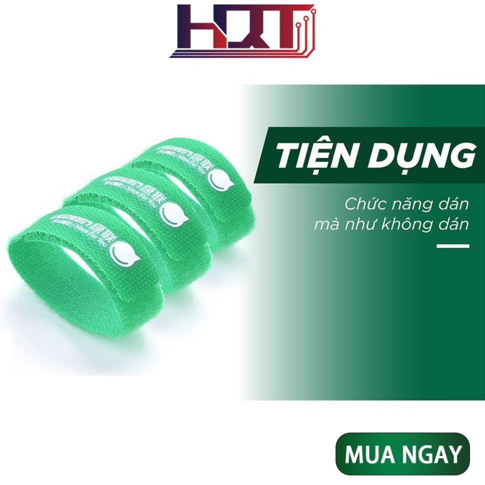 Bộ combo dây dán Velcro tiện dụng dài 17,8 cm UGREEN 20314 (màu xanh lá cây)