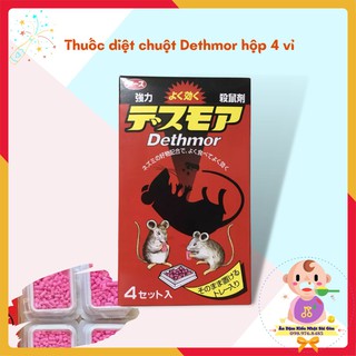 🛑FreeShip🛑 Thuốc diệt chuột Dethmor Nhật Bản hộp 4 vỉ - Nội Địa Nhật