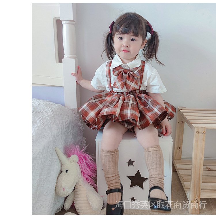 Chân Váy Ngắn Phong Cách Preppy Dành Cho Bé Gái Học Sinh 2021