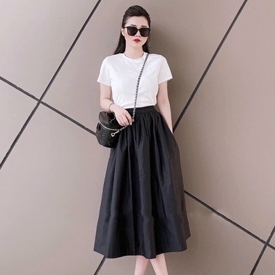 Áo thun nữ 🌸free ship🌸 Áo cotton giấy hàng xuất dư cổ tròn