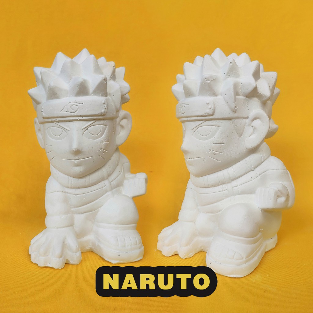 ✁☢Tượng tô màu NARUTO cỡ LỚN, tượng thạch cao cho bé phim hoạt hình NARUTO