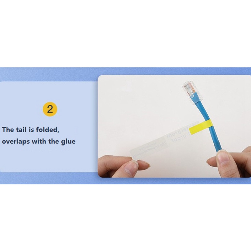 Cuộn giấy nhãn dán NIIMBOT D11 màu trắng chống thấm nước dùng đánh dấu dây cáp mạng