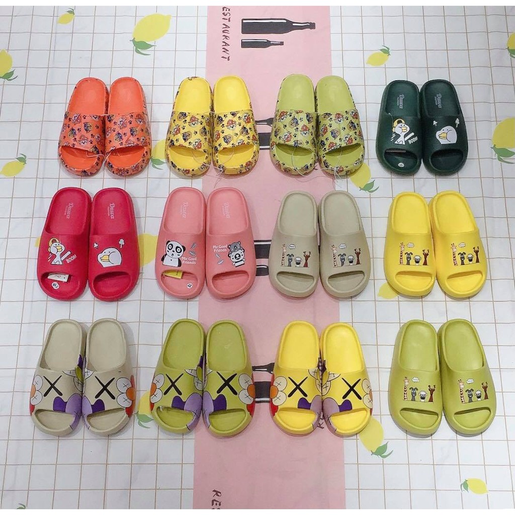 Dép bánh mì quai ngang nhiều hình