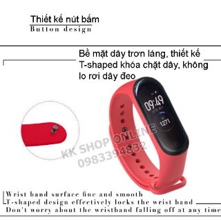 Dây đeo cao su thay thế cho Xiaomi Miband 3 Xiaomi Miband 4 chất lượng cao