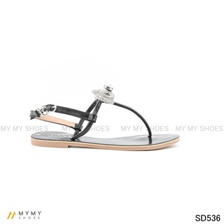 SD536 Sandal bệt kẹp tông nơ dây đá mymy shoes