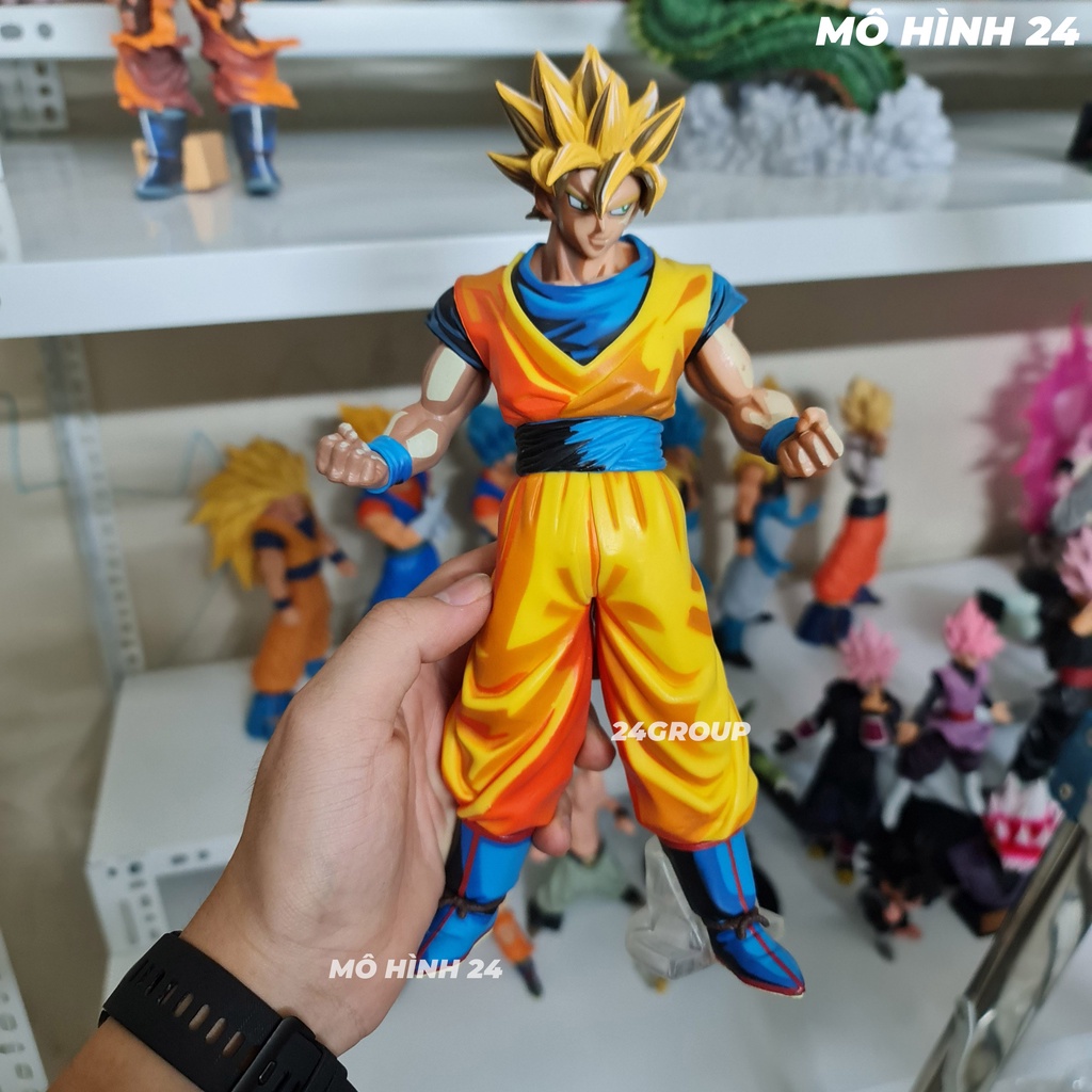 [30cm] Mô Hình tượng Nhân Vật Son Goku Super Saiyan 2 bản màu 2D manga dimension Figure Goku Dragon Ball ss2