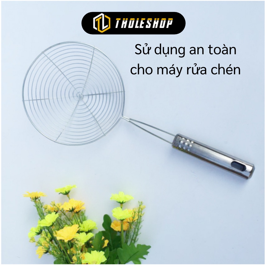 Vợt Vớt Thức Ăn - Vợt Vòng 15cm Vớt Đồ Nóng, Đồ Chiên Ráo Dầu Bằng Thép 9621