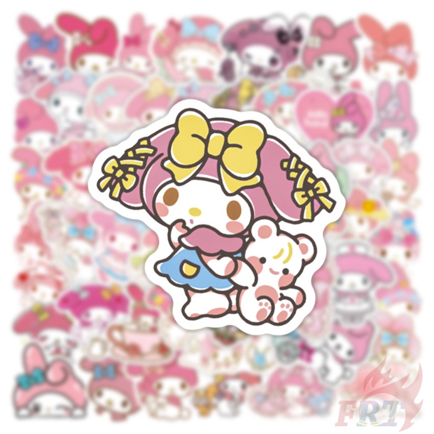 ❉ Hình Dán Nhân Vật Sanrio My Melody - Series 06 ❉ Bộ 50 Miếng Dán Họa Tiết Anime Doodle Thời Trang DIY