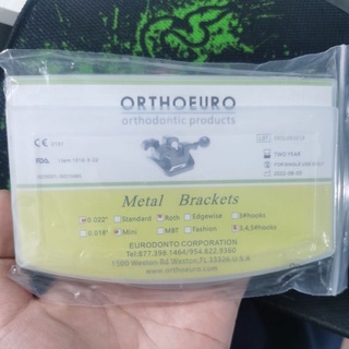 Mắc cài kim loại mỹ - hàng chính hãng orthoeuro của mỹ- mắc cài niềng răng chỉnh nha chính hãng Orthoeuro