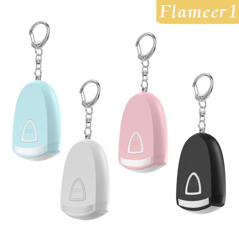 [Flameameer1] Móc Khóa Báo Động Cá Nhân Với Đèn Pin LED Khẩn Cấp Cho Nữ