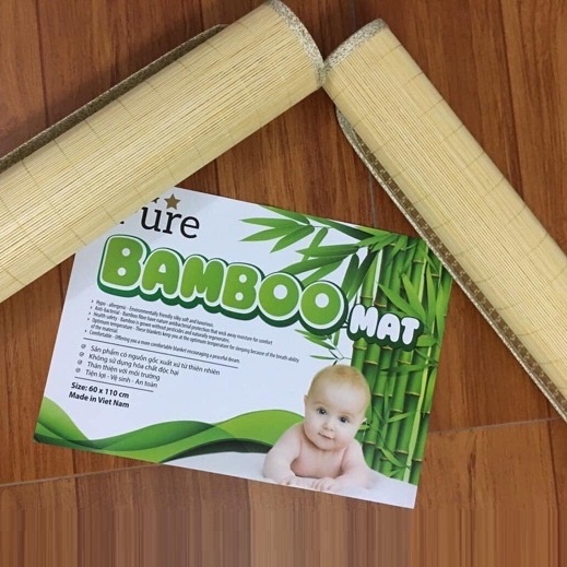 Chiếu Tre Nhỏ Cho Bé Bamboo Kích Thước 60x120cm