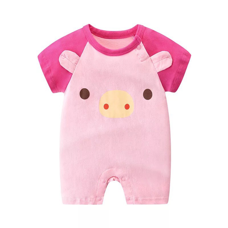 Body đùi cộc tay cotton cao cấp cho bé trai bé gái mặc hè thu hàng Quảng Châu xuất Mỹ